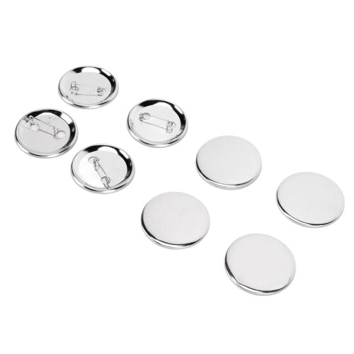 Badge Back Cover 50mm Durable Tinplate Plastic DIY 1