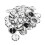 Badge Back Cover 50mm Durable Tinplate Plastic DIY 4