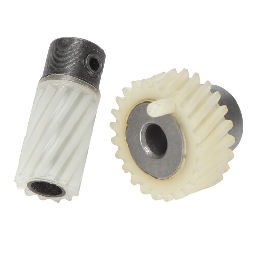 2Pcs Hook Drive Gear Set Plastic Iron Shaft for Sewing Machine 1