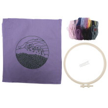 Printed Embroidery Sunset Pattern Fashion Kit Home Gift
