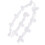 (White) Lace Beaded Ribbon Polyester Embroidered Patch 1 Yard White 4