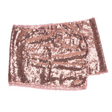 (Pink) Tablecloth 2 Colors Sequin Seamless Opaque for Parties Black