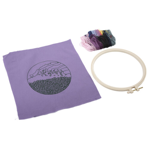 Printed Embroidery Sunset Pattern Fashion Kit Home Gift 1