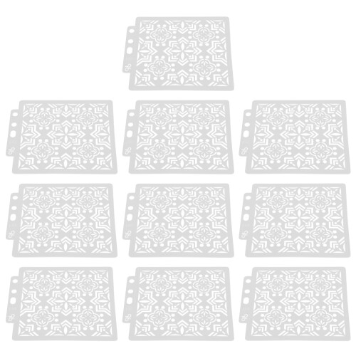 10Pcs Mandala Template Stencils Reusable DIY Art