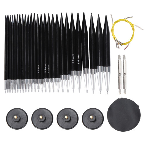 Knitting Needles Set Interchangeable Circular Tools 1