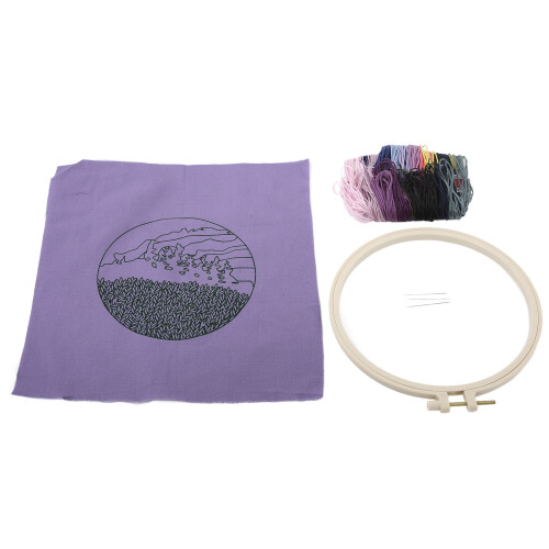 Printed Embroidery Sunset Pattern Fashion Kit Home Gift 2