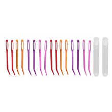 16pcs Tapestry Needles Big Eye Bent Tip with Storage Box