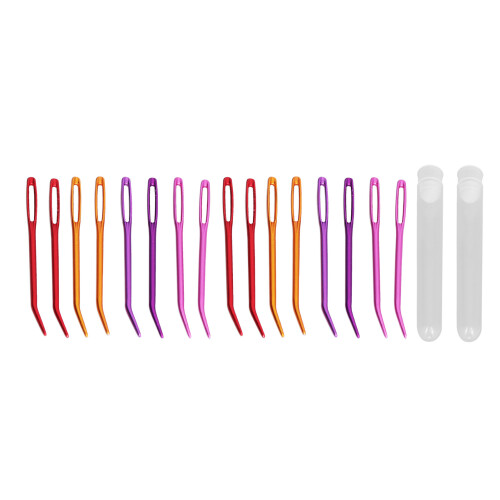 16pcs Tapestry Needles Big Eye Bent Tip with Storage Box