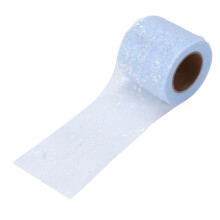 (Light Blue) Tulle Fabric DIY Craft Lightweight Portable Rolls 6cm Light Rose