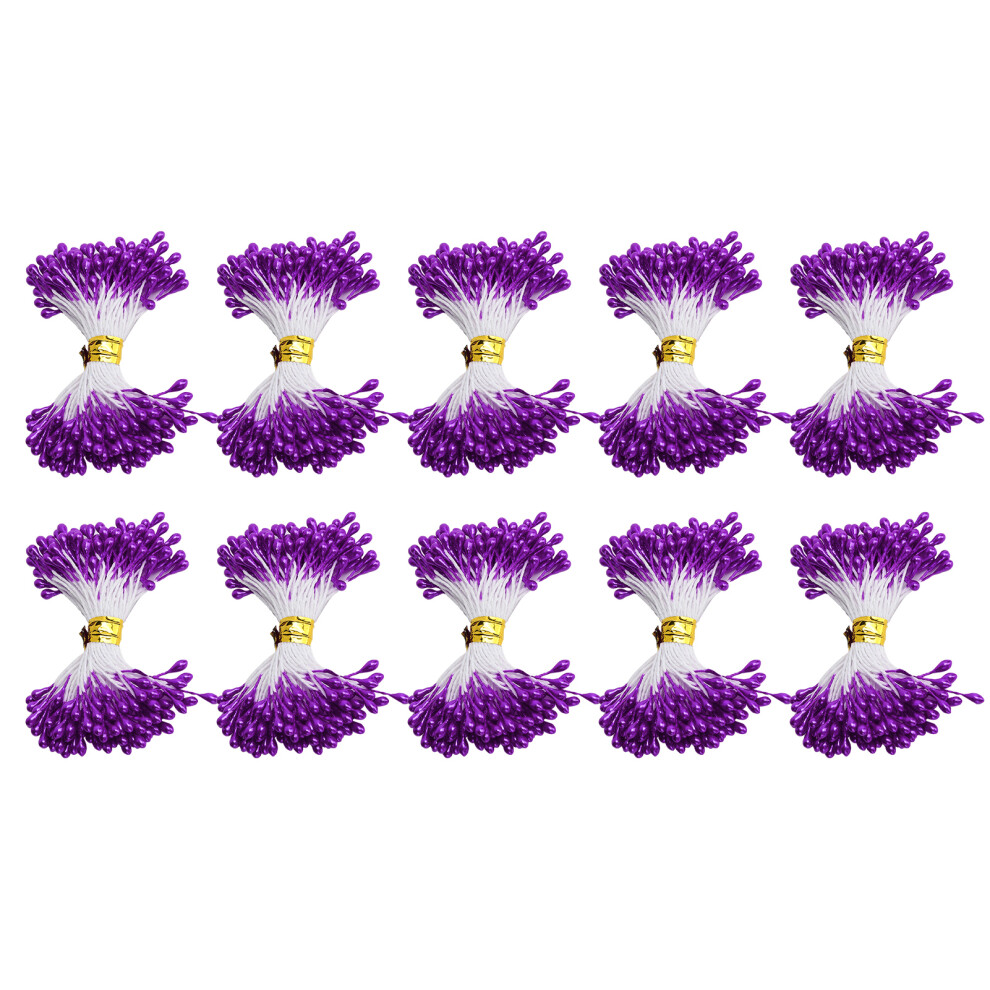 (3mmï¼#22ï¼) 900Pcs Purple Gypsum Flower Stamen Decor 3mm(#22)-image-OPC-PMFSN5M-NEW