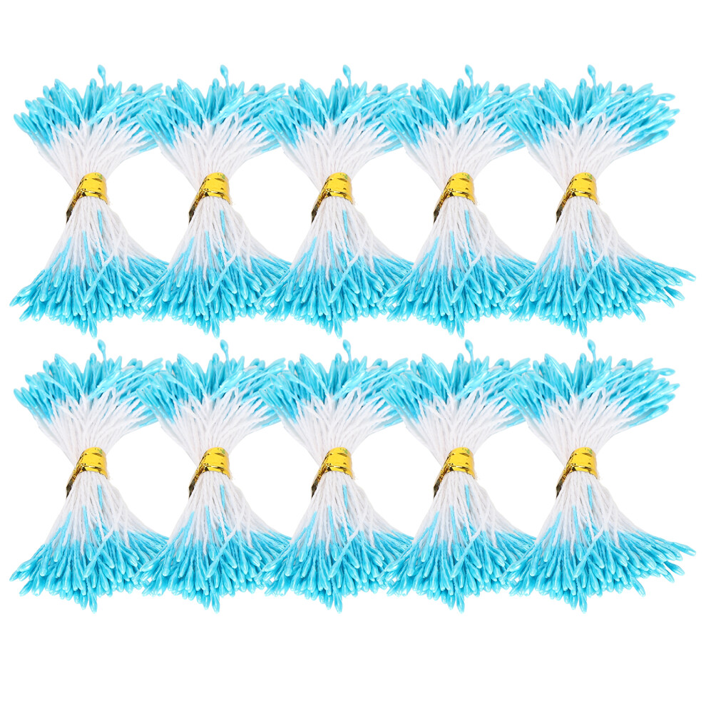 (1mmï¼#17ï¼) 900Pcs Blue Pearl Stamen 3mm Double End Flower Core Gypsum Bouquet-image-OPC-PMFSN6J-NEW