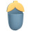 (Blue) Cute Corn Wall Shelf Non Marking Sticker Blue 2