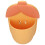 (Yellow) Cute Corn Wall Shelf Non Marking Sticker Blue 2