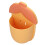 (Yellow) Cute Corn Wall Shelf Non Marking Sticker Blue 3