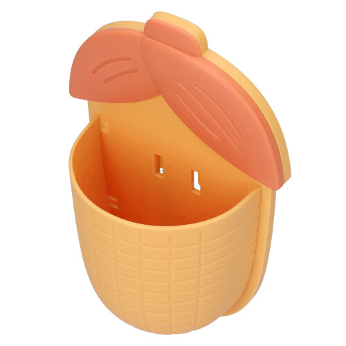 (Yellow) Cute Corn Wall Shelf Non Marking Sticker Blue 2