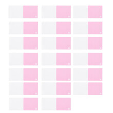 (Pink Bow Tie) 20Pcs Pink Bow Tie Greeting Card 20 x 8.5cm