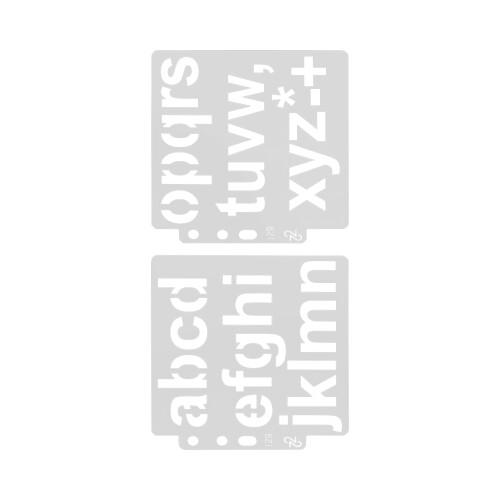 20pcs Letter Template Hollow Stencils Reusable for Art Projects 2