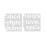 20pcs Letter Template Hollow Stencils Reusable for Art Projects 2