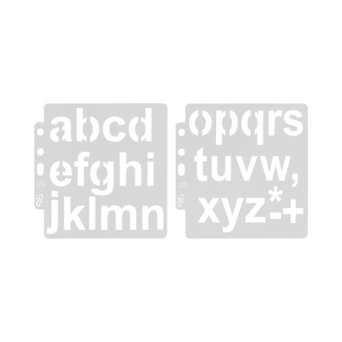 20pcs Letter Template Hollow Stencils Reusable for Art Projects 1