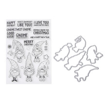 Silicone Transparent Stamp DIY Christmas Santa Claus Decoration