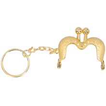 (Gold B01-028—00519) Metal Purse Frame Kiss Clasp 5cm Gun Black