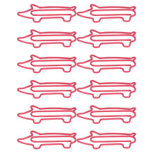 12Pcs Animal Shape Paper Clips Little Pig Study Office Cute Pin