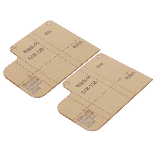 2Pcs Acrylic Template DIY Key Case Leather Mold Craft Tools 1