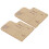 2Pcs Acrylic Template DIY Key Case Leather Mold Craft Tools 3