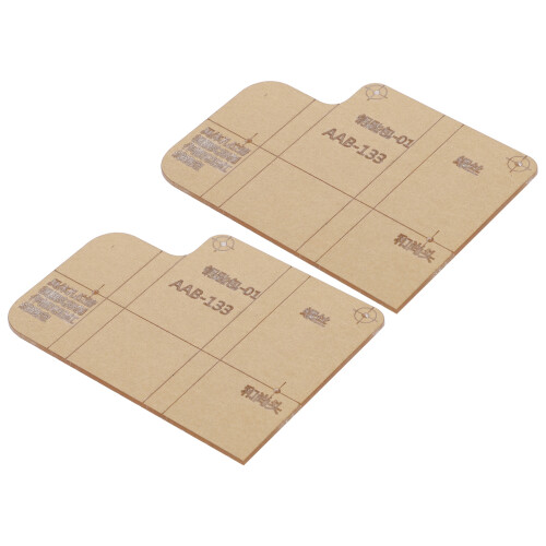 2Pcs Acrylic Template DIY Key Case Leather Mold Craft Tools 2
