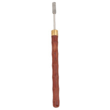 Sandalwood Handle Brass Head Leather DIY Edge Dye Roller Pen (Red)