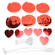 3 Card Heart Swirls Wedding Confetti Party Decor
