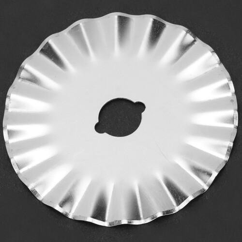 5PCS 45mm Wave Rotary Cutter Blade for Patchwork Leather Fabric Paper 2