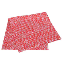(Red) 2 Set Cotton Fabric Plain Weave 5 Colors 50x50cm DIY Sewing