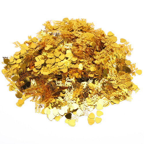 (Gold) Just Married Confetti Wedding Valentine 100g Silver 1