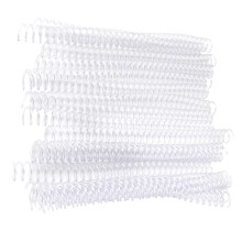 30 Hole Plastic Binding Rings 19mm Transparent for A4 20pcs