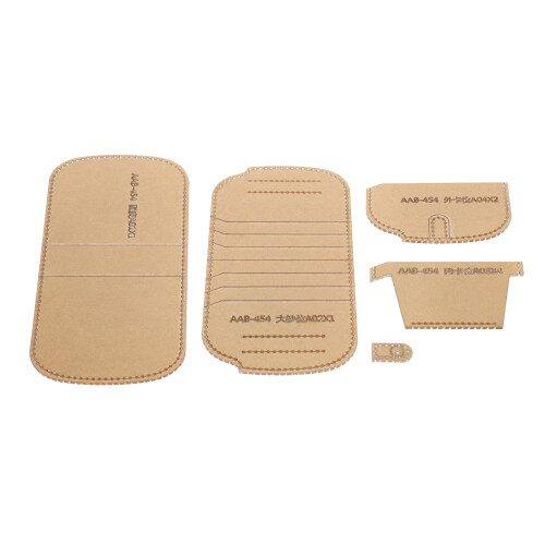 Short Wallet Acrylic Template Purse Stencil DIY Leather Crafting 2