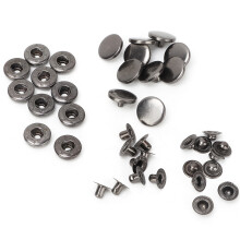 10Pcs 15mm Metal Press Stud Snap Button Fastener Clothes Accessory #3