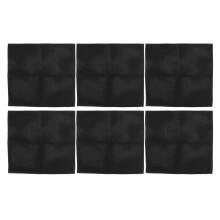 (027) 6Pcs CrossStitch Cloth 11CT M Grid 3 Strand Black
