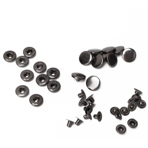 10Pcs 15mm Metal Press Stud Snap Button Fastener Clothes Accessory #3 1