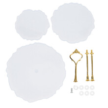 3-Layer Fruit Tray Molds Round Silicone DIY Crystal Epoxy