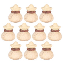 10Pcs Boxwood Carving Accessories DIY Pendant Supplies
