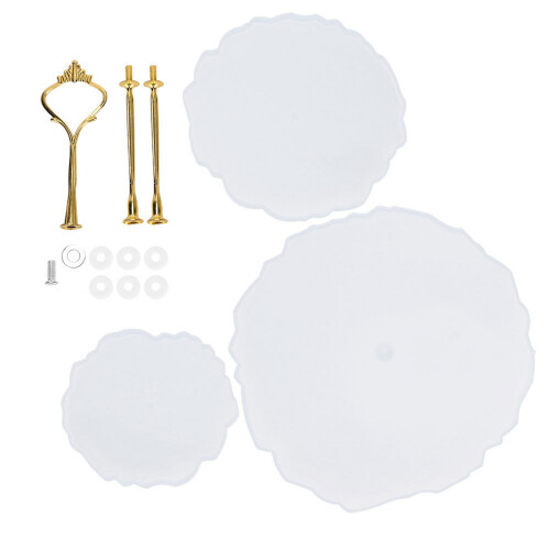 3-Layer Fruit Tray Molds Round Silicone DIY Crystal Epoxy 1