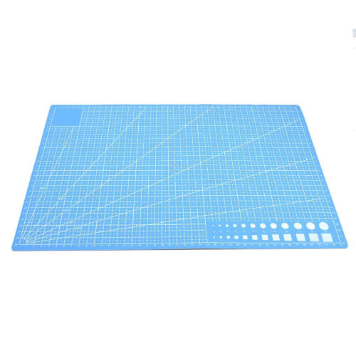 A3 Grid Lines PVC Self Healing Cutting Mat (Blue) 2