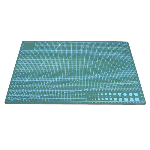A3 Grid Lines PVC Self-healing Cutting Mat Green 2