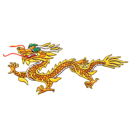 Chinese Dragon Embroidered Patch Cloth Sticker 1