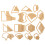 54 Pcs Quilting Template Acrylic Stencil DIY Tool 2