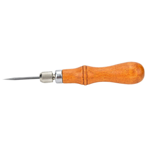 4 in 1 Wood Handle Leather Sewing Awl DIY Tool 2