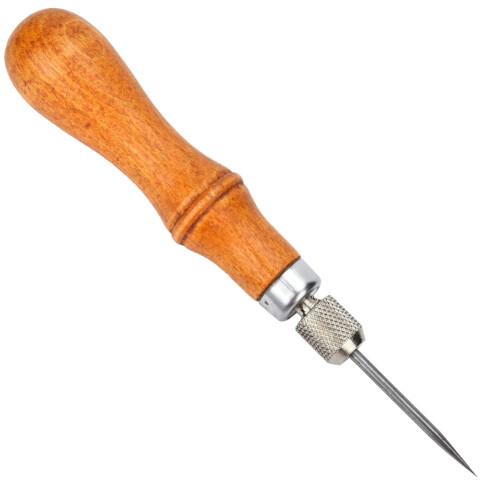 4 in 1 Wood Handle Leather Sewing Awl DIY Tool 1