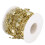 10m Bead Chain ABS Electroplated Pearl Star Decorative String (Gold) 2