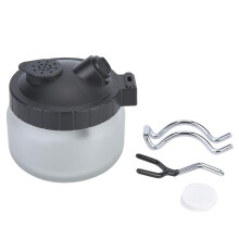 Airbrush Cleaning Pot Glass Steel Plastic Paint Cleaning Jar (Matte)